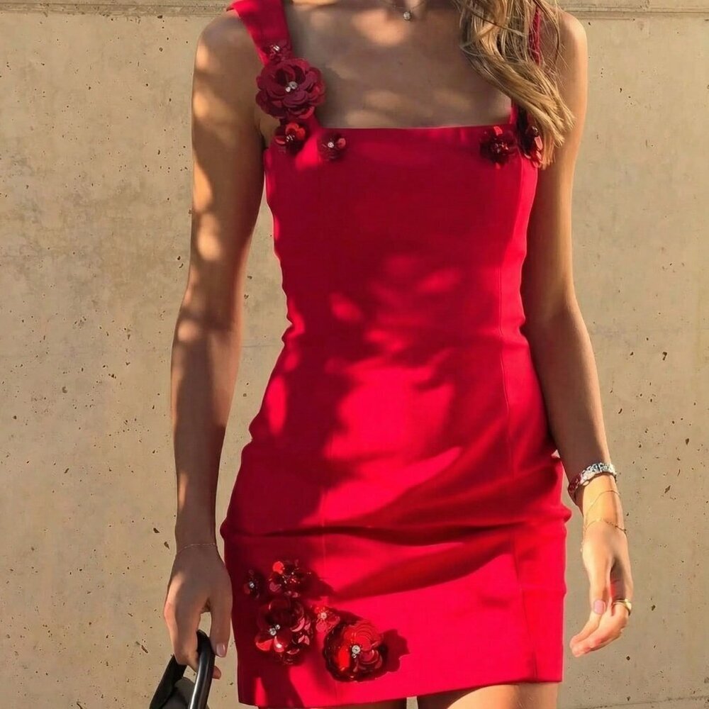 Red Elegant Women's Romantic Valentine's Day Date Dress
